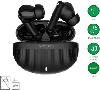 4smarts SkyBuds Pro Draadloze oordopjes Zwart