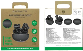 4smarts SkyBuds Pro Draadloze oordopjes Zwart