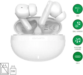 4smarts SkyBuds Pro Oordopjes Wit