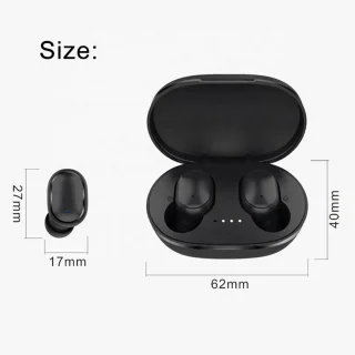 A6S Draadloze Bluetooth 5.1 Oordopjes Zwart