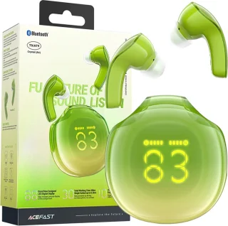 Acefast T9 Bluetooth 5.3 Draadloze In-Ear Hoofdtelefoon Groen
