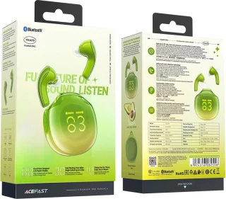 Acefast T9 Bluetooth 5.3 Draadloze In-Ear Hoofdtelefoon Groen