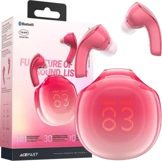 Acefast T9 Bluetooth 5.3 in-ear hoofdtelefoon rood