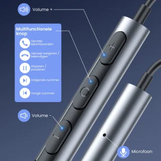 AdroitGoods 3,5mm Jack Oortelefoons