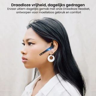 AdroitGoods Draadloze Bluetooth Hoofdtelefoon Met Oplaadcase