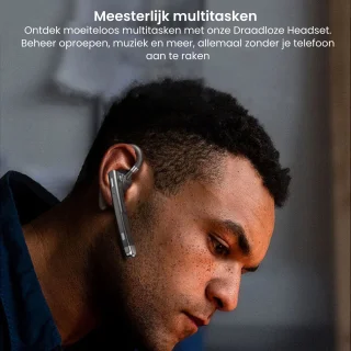 AdroitGoods Draadloze Bluetooth Hoofdtelefoon Met Oplaadcase