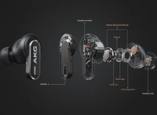AKG N5 Hybrid Draadloze In-ear Headset Zwart
