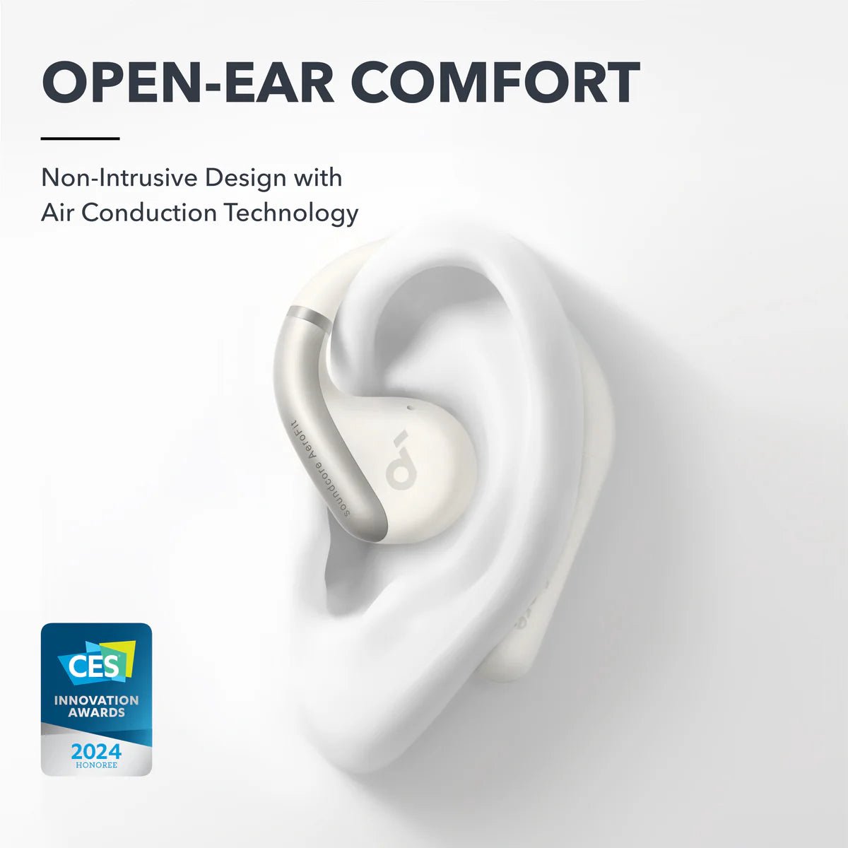 Anker SoundCore AeroFit Draadloze Oordopjes Wit