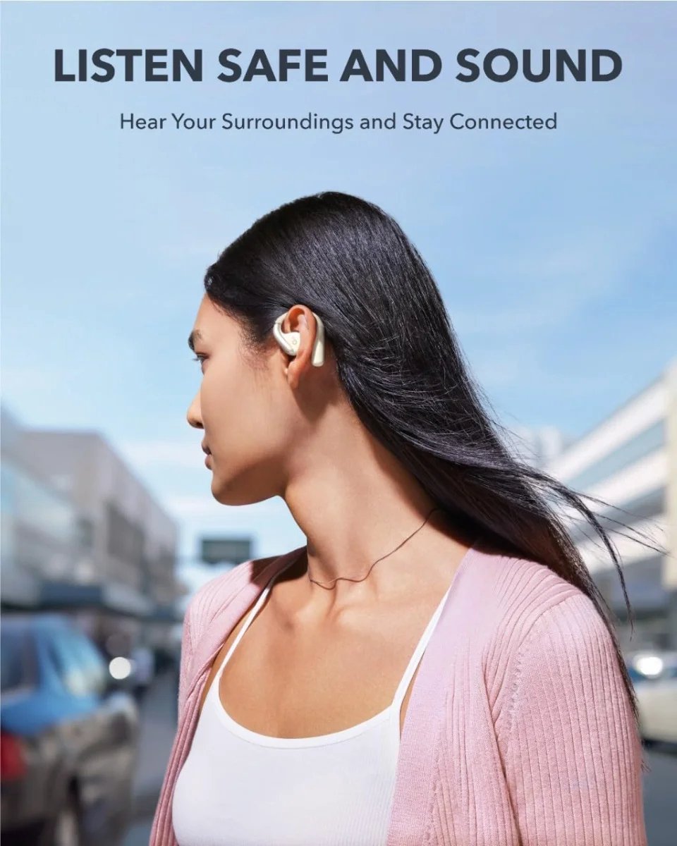 Anker SoundCore AeroFit Draadloze Oordopjes Wit
