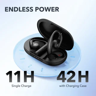 Anker SoundCore AeroFit Open-Ear Bluetooth Oordopjes Zwart