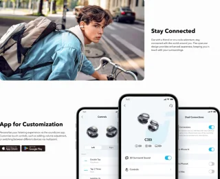 Anker Soundcore C30i Open-Ear Oordopjes Zwart