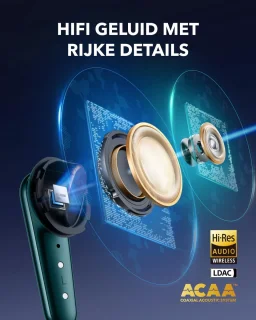 Anker Soundcore Liberty 4 Pro draadloze oordopjes groen
