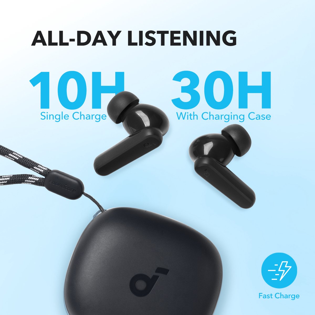 Anker SoundCore R50i Bluetooth Oordopjes Zwart