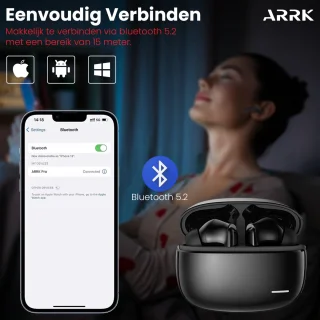 ARRK Draadloze Bluetooth Oordopjes met Oplaadcase