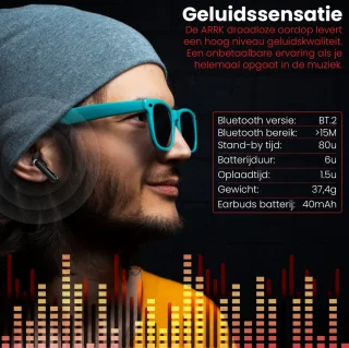 ARRK Draadloze Bluetooth Oordopjes met Oplaadcase