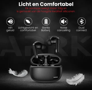 ARRK Draadloze Bluetooth Oordopjes met Oplaadcase
