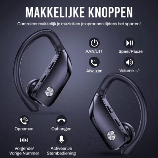 ARRK FIT Draadloze Bluetooth Oordopjes met Oplaadcase