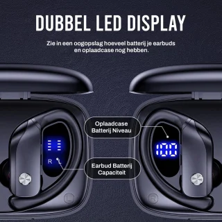 ARRK FIT Draadloze Bluetooth Oordopjes met Oplaadcase