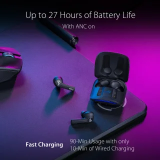 ASUS ROG Cetra True Wireless Speednova In-ear Headset Zwart