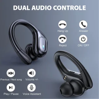 Audrax Fit Pro Draadloze Sport Oordopjes Zwart