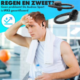 Audrax Sport Volledig Draadloze Sport Oordopjes Zwart