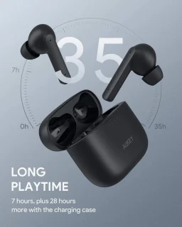 Aukey Draadloze In-ear Oordopjes Zwart