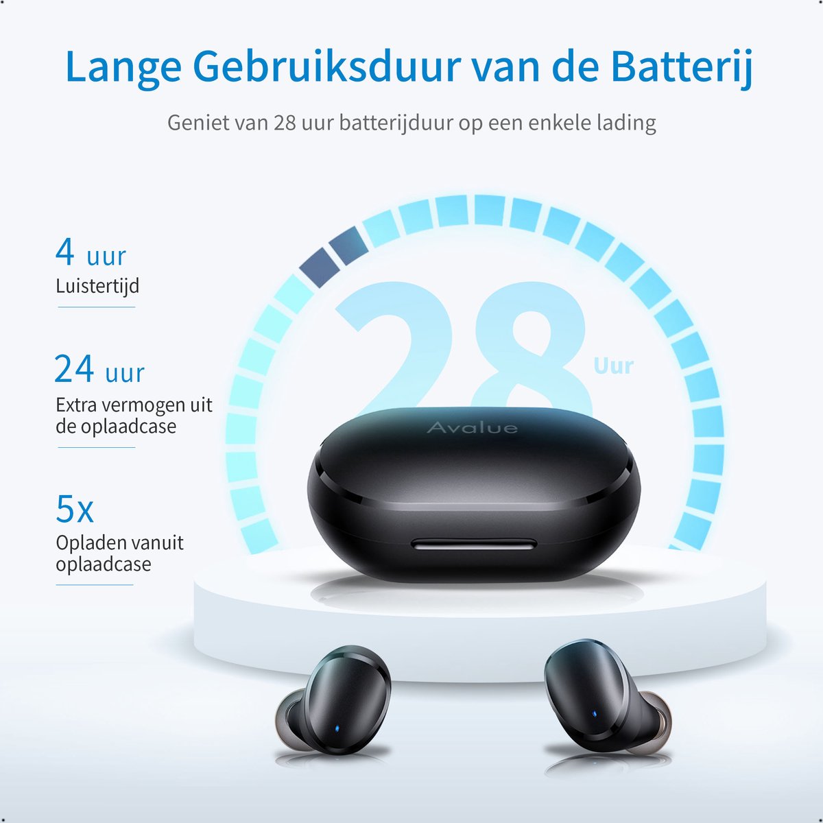 Wat vinden we goed aan de AVALUE Draadloze Bluetooth Oordopjes