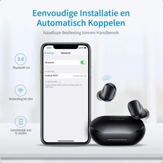AVALUE Draadloze Bluetooth Oordopjes