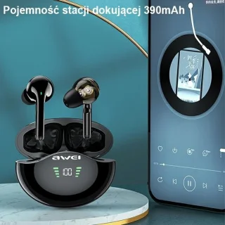 Awei Bluetooth-koptelefoon 5.3 met Oplaadetui