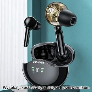 Awei Bluetooth-koptelefoon 5.3 met Oplaadetui