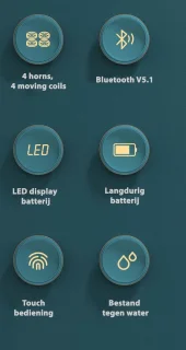 Awei Bluetooth-koptelefoon 5.3 met Oplaadetui