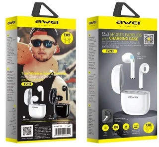 Awei Bluetooth Koptelefoon Wit Oplaadbehuizing