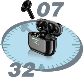 Awei Draadloze Koptelefoon Met Oplaadetui Zwart