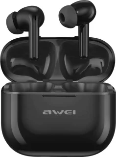 AWEI T1 Pro Bluetooth 5.3 hoofdtelefoon met dockingstation zwart