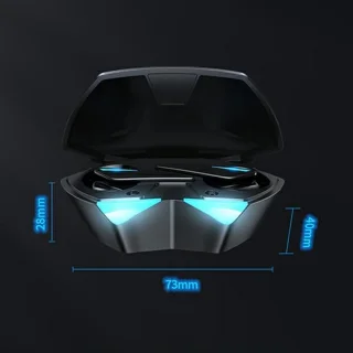 AWEI T23 TWS Bluetooth 5.0 hoofdtelefoon met gaming docking station zwart