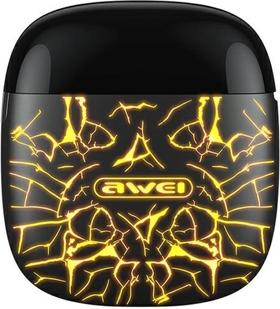 AWEI T28 Pro Bluetooth 5.0 TWS hoofdtelefoon zwart met dockingstation