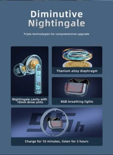 Awei T29 Pro Draadloze Gaming Earbuds Zwart