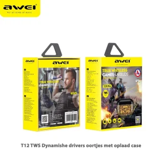 Awei T29 Pro Draadloze Gaming Earbuds Zwart