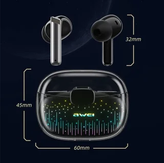 AWEI T52 Pro2 Bluetooth 5.3 TWS hoofdtelefoon met dockingstation zwart