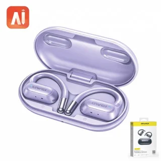 Awei T93 sport oordopjes open-ear oorclips draadloos paars