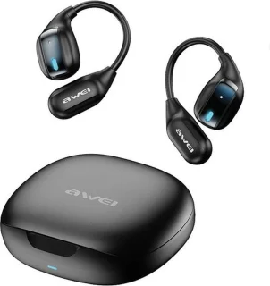 AWEI TZ12 Bluetooth 5.4 hoofdtelefoon met dockingstation zwart
