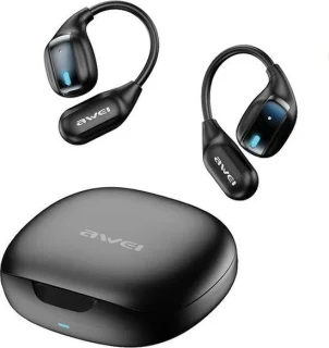 AWEI TZ12 Bluetooth 5.4 hoofdtelefoon met dockingstation zwart