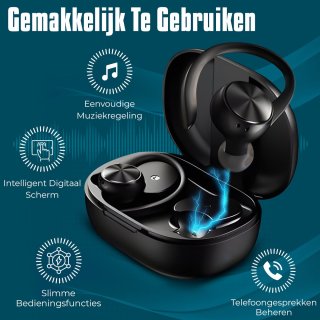 Wat vinden we goed aan de Azorix Sport Draadloze Oordopjes Zwart