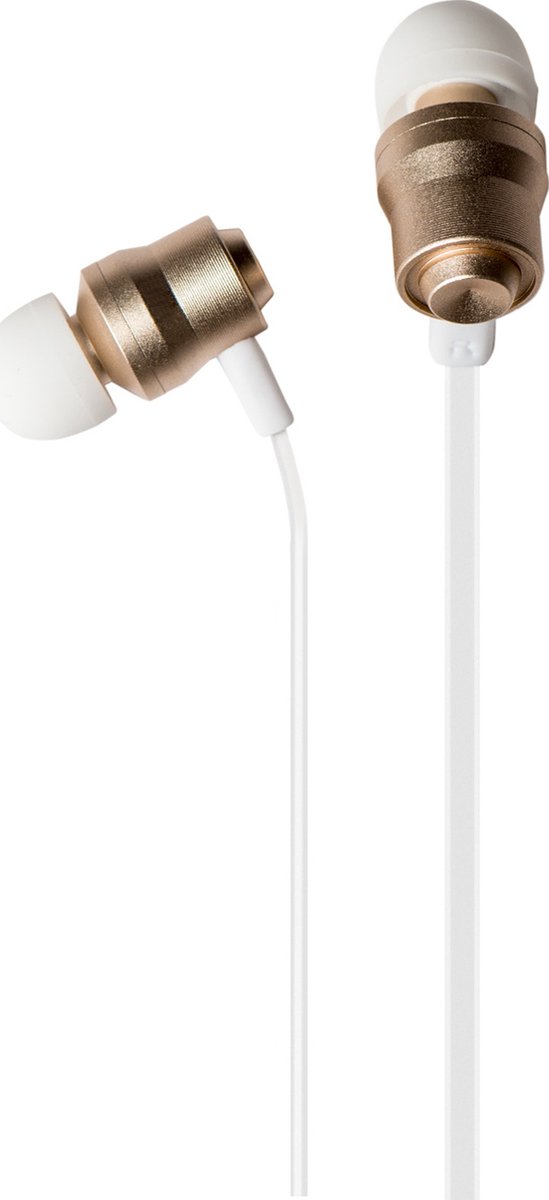 Azuri stereo hoofdtelefoon handenvrij 3.5 mm goud