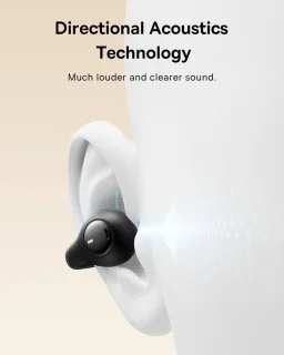 Baseus Bass 15 Clip Open-Ear True Wireless Oordopjes Zwart