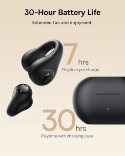 Baseus Bass 15 Clip Open-Ear True Wireless Oordopjes Zwart