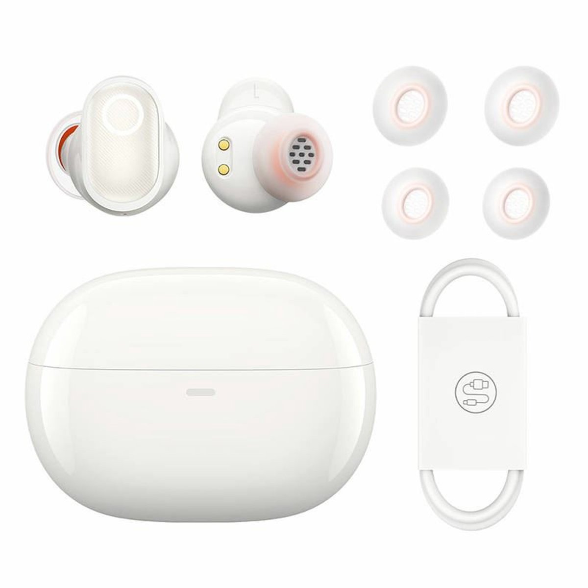 Baseus Bowie Bluetooth 5.2 Draadloze Oordopjes Wit