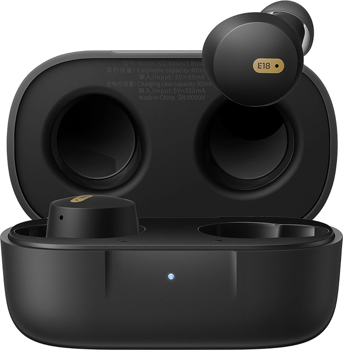 Baseus Bowie E18 TWS Bluetooth 5.3 Headset Zwart
