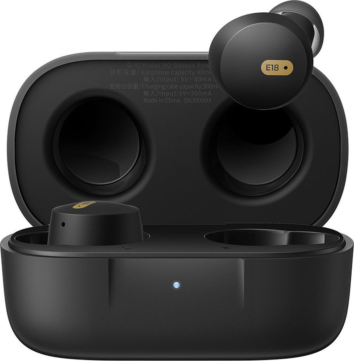 Baseus Bowie E18 TWS Bluetooth 5.3 Headset Zwart