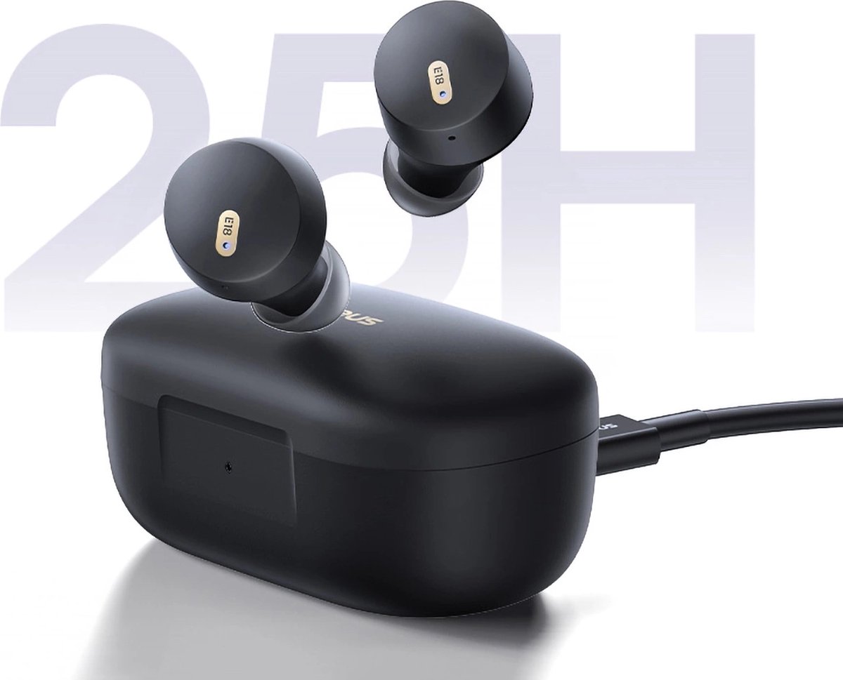Baseus Bowie E18 TWS Bluetooth 5.3 Headset Zwart